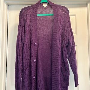 LuLaRoe Purple Women's Cardigan